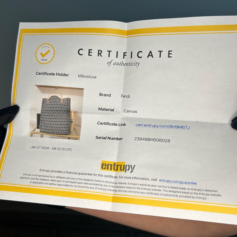 Fendi Zucchino Bucket Tote - Picture 11 of 11